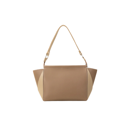 Elegant Dark Beige Shoulder Handbag