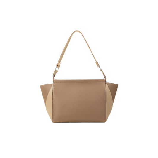 Elegant Dark Beige Shoulder Handbag